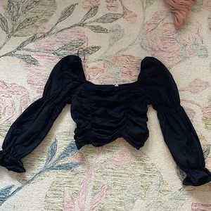 Black long sleeve blouse